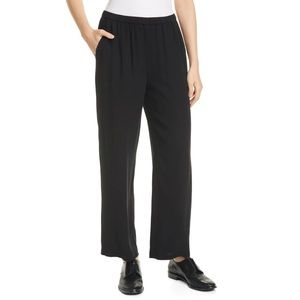 EILEEN FISHER SILK ANKLE PANTS MEDIUM